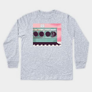 Pastel laundromat Kids Long Sleeve T-Shirt